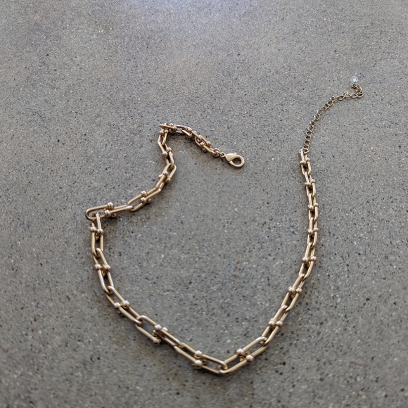 House of Harlow 1960 connecting ball tiffany gold chain necklace - Picture 3 of 6